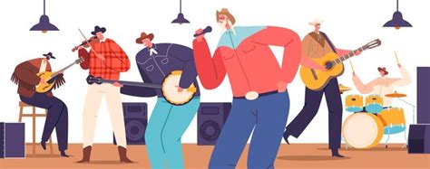 Country musicians on stage exude raw emotion strumming guitars and ...