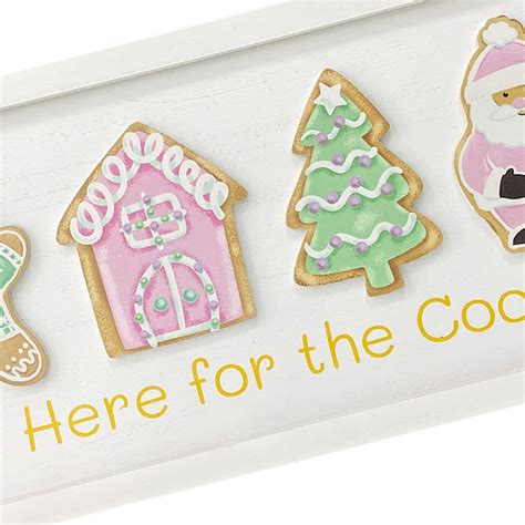 I'm Here for the Cookies Wall Decor 16x8in | Christmas Decor | At Home