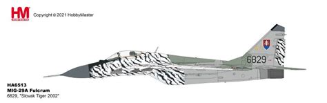 MiG-29A Fulcrum 6829, “Slovak Tiger 2002”