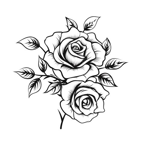 Rose Flower Png Images Black And White - Infoupdate.org