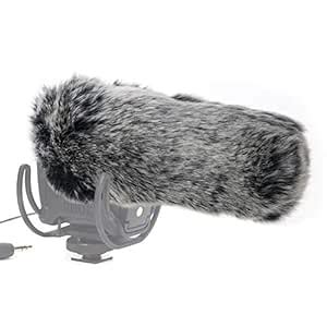 SUNMON VideoMic Pro Furry Windscreen Muff, Pop Filter Wind Cover Fits ...