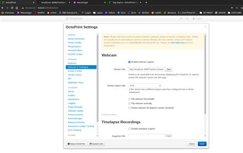 Setting USB Camera OctoPrint 的图像结果