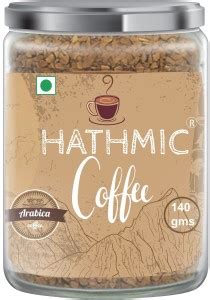 hathmic 100% Arabica Agglomerated Pure Instant Coffee Powder, Glass Jar ...