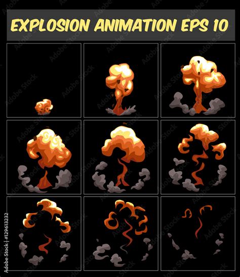 Explosion Sprite Animation 的图像结果