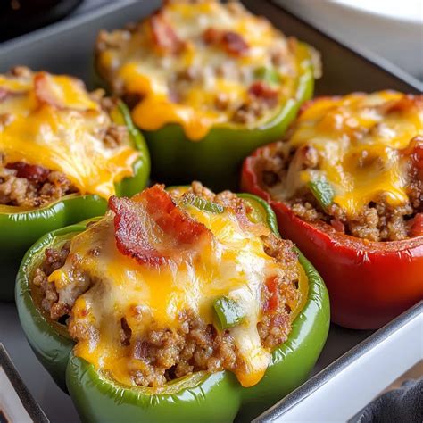 Stuffed Bell Peppers Without Rice