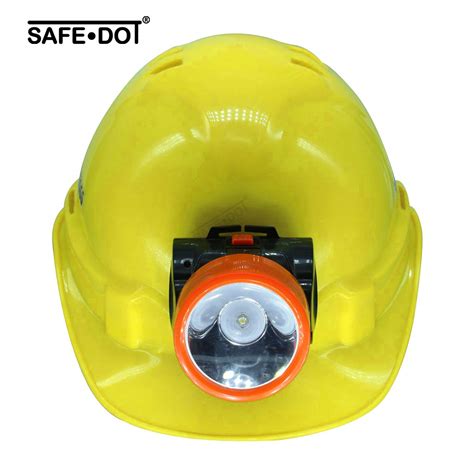 Buy SAFEDOT SDH-LED Safety Helmet with Rechargeable LED Head Lamp ...