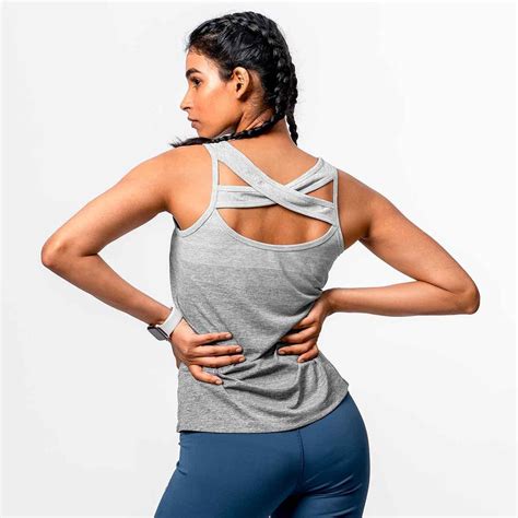 Crossover Racerback - Grey – Baller Athletik