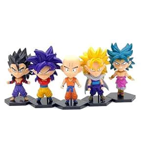 Buy PINAKA DBZ Action Figure Set of 5 Goku Super Saiyan 4, Gohan, Broly ...