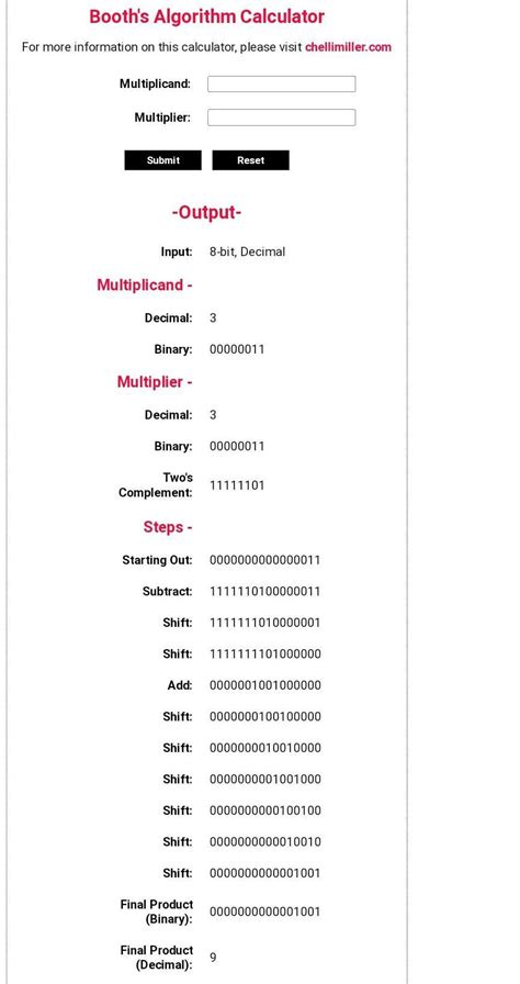 Booth algorithm calculator - Brainly.in