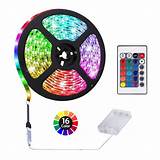 Buy HIKENRI Battery Powered Led Strip Lights,5050 2M/6.6FT Flexible ...