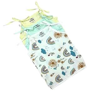 NEW COMERS Muslin Cotton Jabla – Pack of 3, Stylish Knotted Jhabla ...