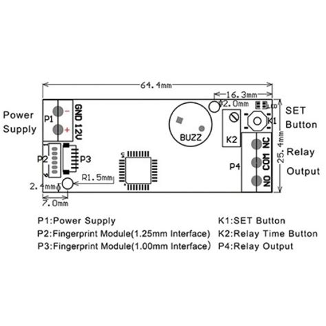 Buy GROW K202 Fingerprint Control Board Online In India at HUBTRONICS.in
