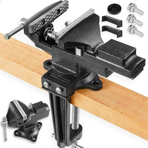 Dual-Purpose Combined Universal Vise 360° Swivel Base Work, Bench Vise ...