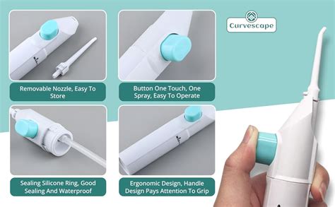 Curvescape Water-Jet Flosser Air Technology – Power Floss Tooth Cleaner ...
