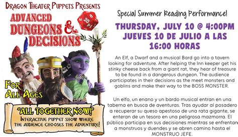 Dragon Puppet Theater at Warrenton Community Library - Advanced ...