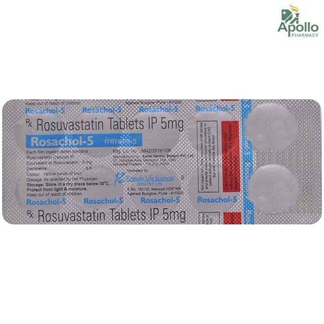 ROSACHOL 5MG TABLET Price, Uses, Side Effects, Composition - Apollo ...