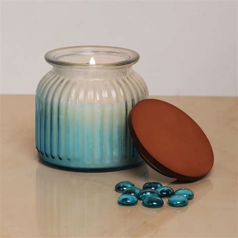 Buy Redolance Ocean Blue Ombre Jar Candle - 12 X 13 CM from Home Centre ...