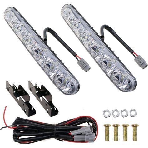 Kardeck 2 in 1 Car DRL 6 LED with Matrix Turn Indicator Function ...