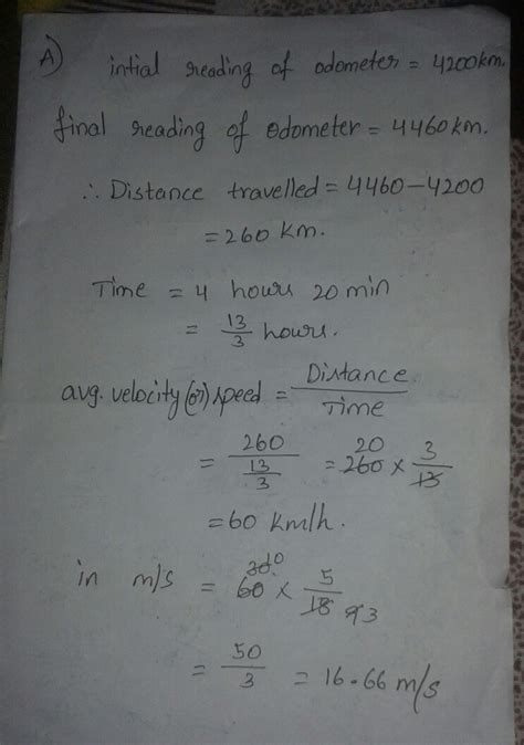 Rajeev went from Delhi to Chandigarh on his motorbike. the odometer of ...