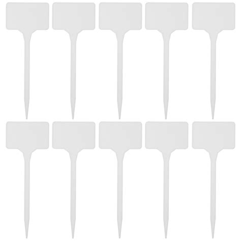 HOMEMAXS 50pcs Plastic Garden Plant Labels Plant Tags Plastic Plant Label Tag Markers for Garden ...