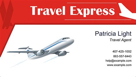 Travel Agent Business Cards 的图像结果