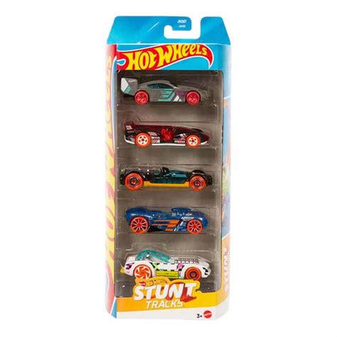 Hot Wheels 2026 Stunt Tracks 5-Pack Die-Cast Cars – Time Tracker, Elec ...