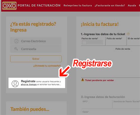 OXXO » Facturar Ticket