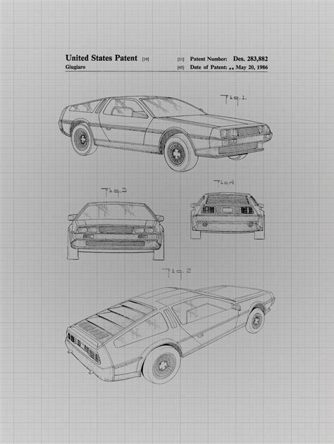 Framable Patent Art Original Ready to Frame Décor McFly Back to The ...