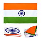 Buy Pearlfiesta Poly Cotton Fabric Indian Flag - Har Ghar Tiranga, 40. ...