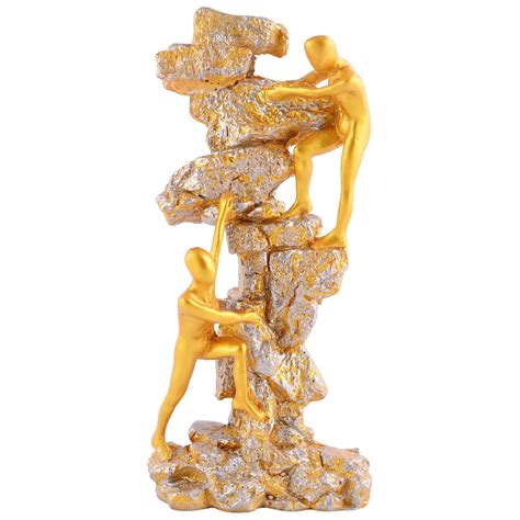 zart 2 Men Home Decor Showpiece 9"(Golden) : Amazon.in: Home & Kitchen