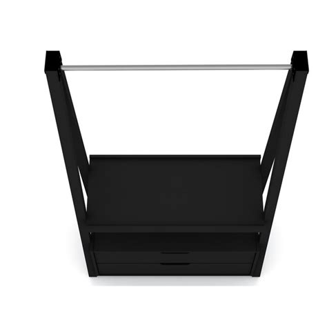 Manhattan Comfort Rockefeller Open Wardrobe Armoire Closet with 2 ...