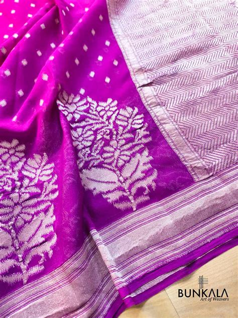 Buy Authentic Banarasi Georgette Sarees Online for Traditional Wear ...