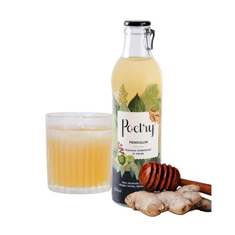 Poetry Cocktail Penicillin Mixer Pack of 8 – Honey Ginger Lemon Mixer ...