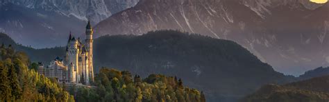 Download wallpaper Neuschwanstein, Hohenschwangau, castles, section ...