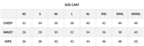 SIZE CHART – MAITAI