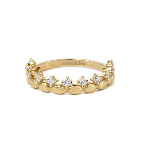 14K Gold Crown Ring - George Art Jewels