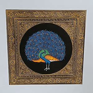 India Meets India Wall Hanging Mughal Art Miniature Painting on Silk ...