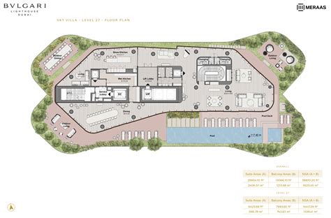 Bulgari Lighthouse Residence at Jumeirah Bay - Floor Plan