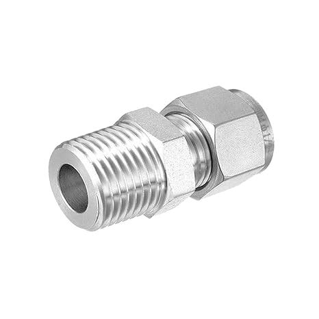 Beduan 304 Stainless Steel Compression Tube Fitting, 6mm Tube OD x 1/2 ...