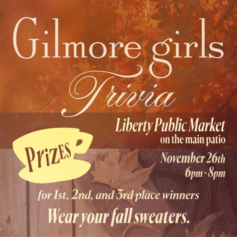 Gilmore Girls Trivia - Liberty Public Market