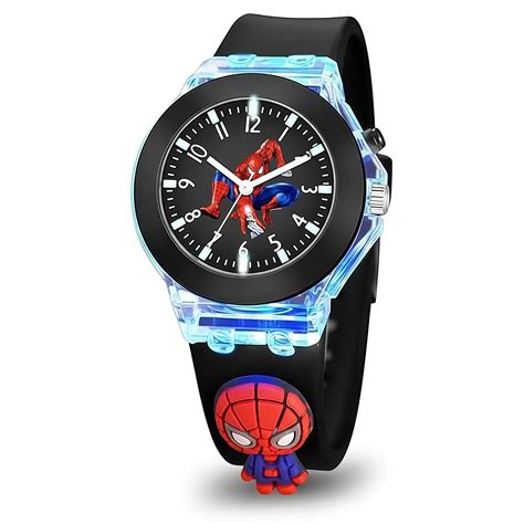Lionmati Boys Watch for Kids, Analog Display with LED Lights, Black ...