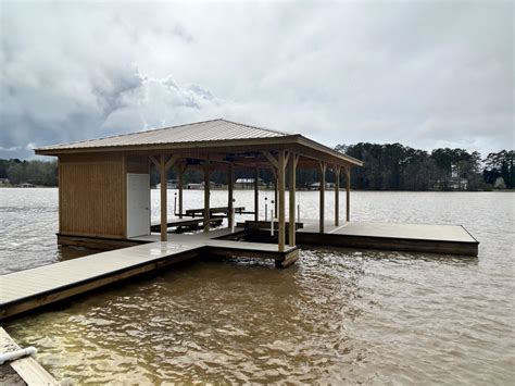 Boathouses | G&E Dock and Seawall | Lake Sinclair
