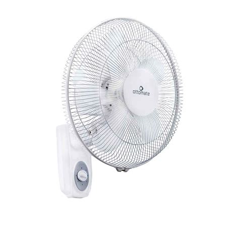 OTTOMATE Swing Wall Fan | 400 mm Sweep | High Speed | White Light Grey ...