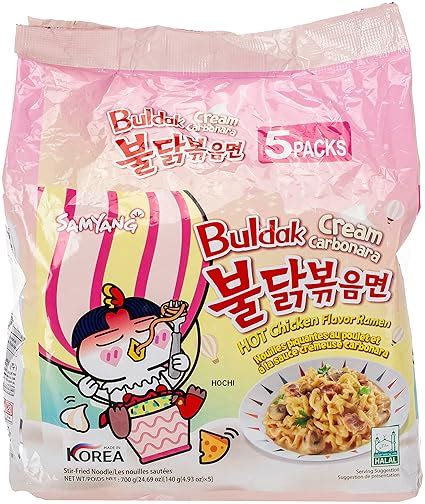SAMYANG Buldak Cream Carbonara Hot Chicken Flavor Ramen (Pack Of 5 ...