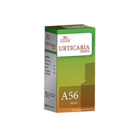Allen A56 Urticaria Drops – Homeopathic Relief for Rashes & Itchy Skin ...