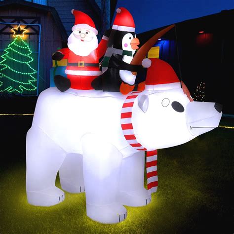 Buy Christmas Inflatables 7Ft Christmas Decorations Polar Bear with ...