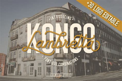 Buy Lambretta Kongo Duo Font, Bold Fonts for Crafters, Rustic Fonts ...