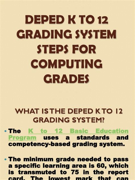 Image result for Grading System Sample