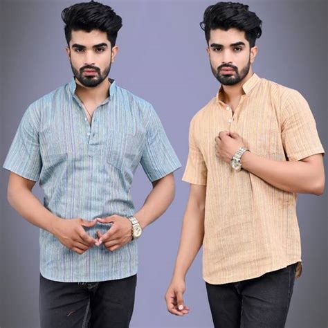 Khadi Mens Kurta - Buy Khadi Mens Kurta online at Best Prices in India ...