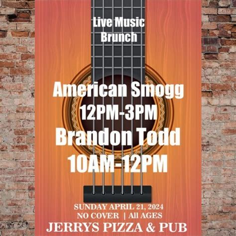 Live Music Brunch, Jerry's Pizza & Pub, Bakersfield, 21 April 2024 ...